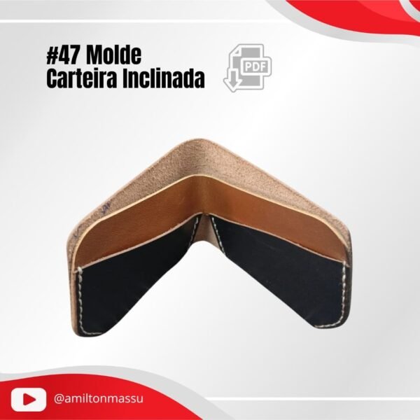 Carteira Inclinada #47 Molde em PDF