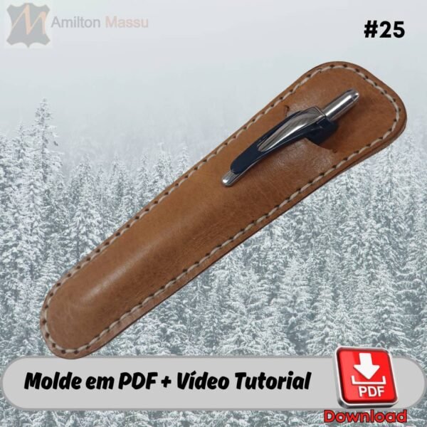 Porta Caneta Simples #25 Molde em PDF